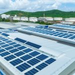 Top,View,Solar,Cell,On,Warehouse,Factory.,Solor,Photo,Voltaic